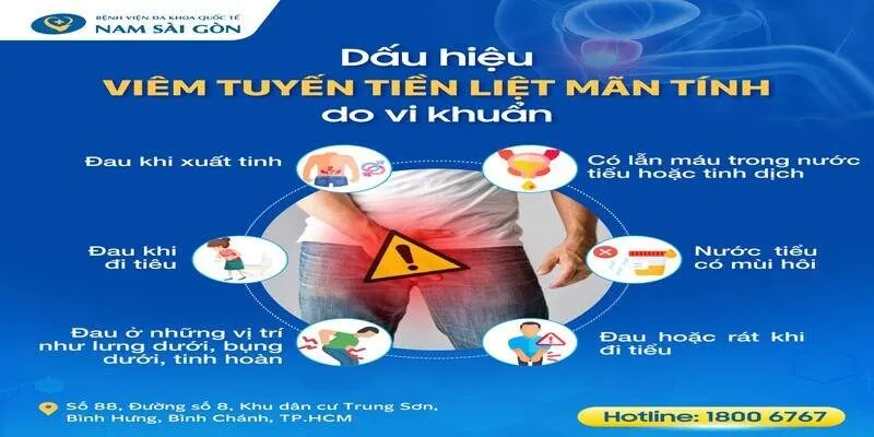 Triệu chứng của bệnh viêm tuyến tiền liệt mãn tính